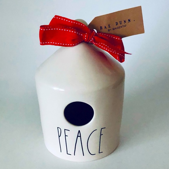 Rae Dunn 🕊 Peace Birdhouse 🕊 - Picture 1 of 1